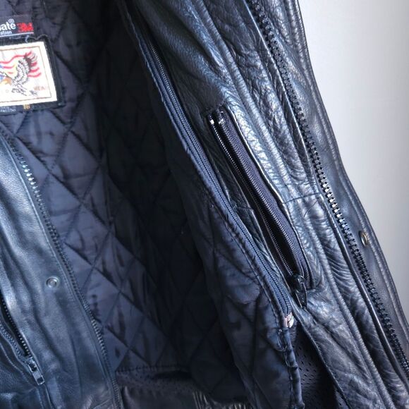 Leather Works Vintage Insulated Motorcycle Jacket Women's XL 16 Utility Heavy 3M - Picture 8 of 9